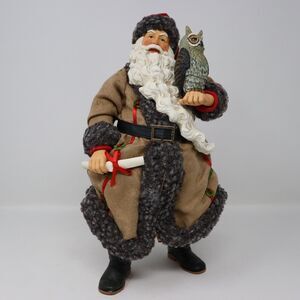 Rare Department 56 Clothtique Possible Dreams Whoo's Your Santa With Owl